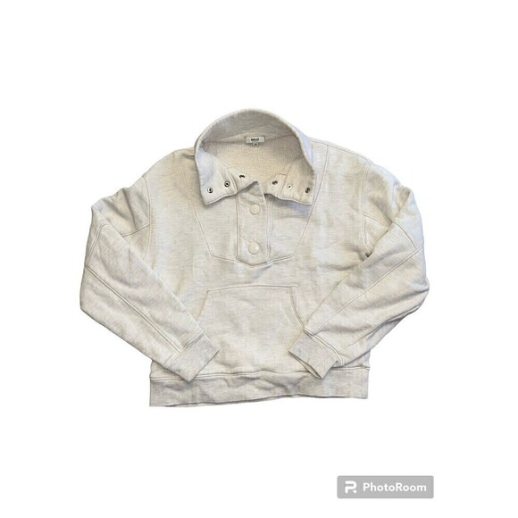 Agolde Womens Funnel Neck Sweatshirt‎ XS Oatmeal - Picture 1 of 7